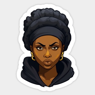Angry Black Woman Sticker